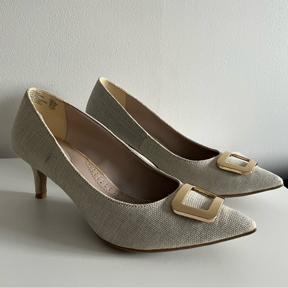 Elegant Beige Women's Heels